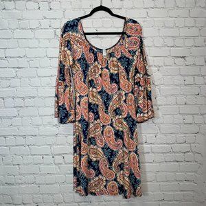 Tiffany Lane Printed Off The Shoulder Dress Size L